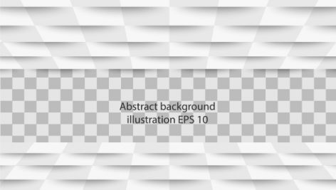 3D Geometric White And Grey Background