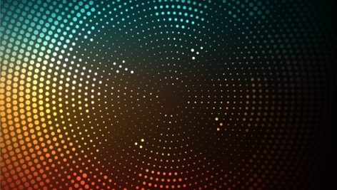 Abstract Colorful Circular Halftone Background 1