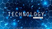 Abstract Of Hexagon And Technology Background