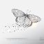 Abstract Vector Illustration Of Butterfly Moving 2