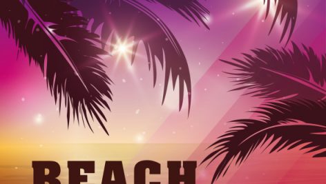 Beach Concept With Icon Design 6