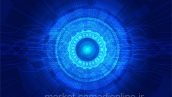 Blue Abstract Technology Background Concept