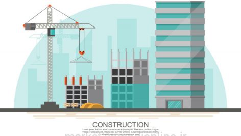 Building Site Work Process Under Construction