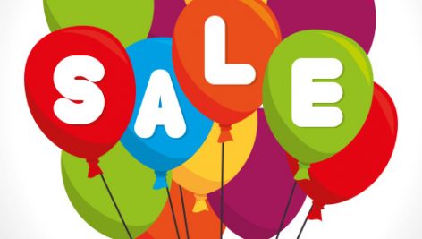 Colored Balloons Sale Design
