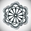 Coloring Flower Shape Mandala Icon Image 2
