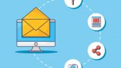 Computer With Envelope And Email Marketing Related Icons