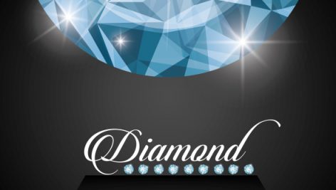 Diamond Concept With Icon Design 8