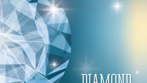 Diamond Concept With Icon Design 9