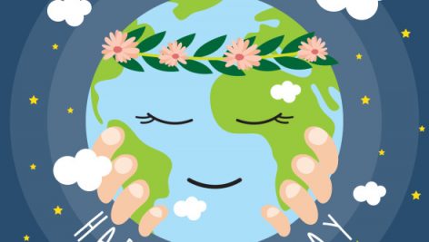 Earth Day Vector Cartoon Card 2