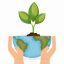 Envioronment Symbol Hand Hold World And Plant
