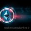 Ethereum Digital Currency Futuristic Technology Background