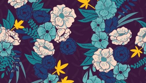 Floral Jungle With Snakes Seamless Pattern