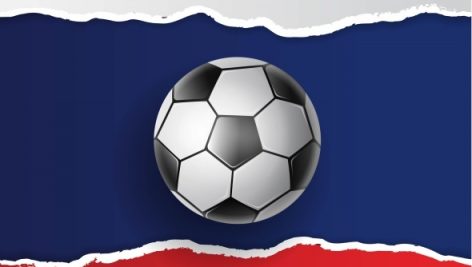 Football Championship 2018 With Ball Russia Flag