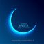 Glowing Decorative Moon Design For Ramadan Kareem