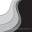 Gray Tone Curve Wave Overlap On Black Blank Space