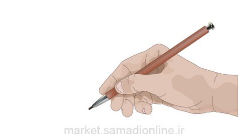 Hand With Pencil Writing Something Isolated