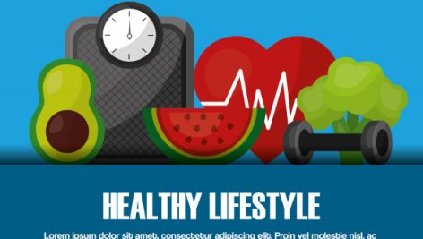 Healthy Lifestyle Sport Food Dieting Poster