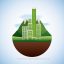 Landscape Natural And Smart Clean Building City
