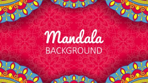Mandala Background For Wedding Invitation Or Celebration