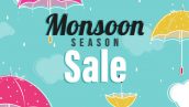 Monsoon Season Sale Concept