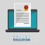 Online Education Isolated Icon