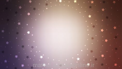 Pink Vector Texture With Beautiful Stars