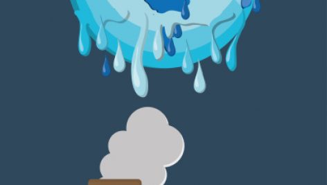 Planet Melting Global Warming Related Icons 3