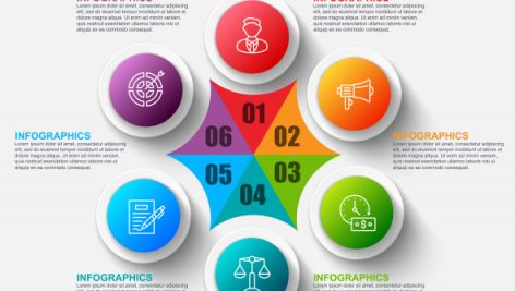 Presentation Business 3D Infographics Vector Design