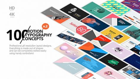 Preview 100 Motion Typography Concepts V2 21141394