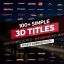 Preview 100 Simple 3D Titles 21991295