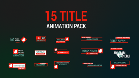 Preview 15 Title Animation Pack 15004716
