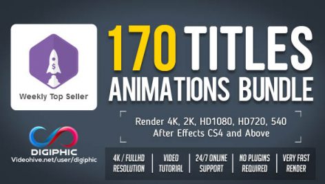 Preview 170 Titles Animations Bundle 16931322