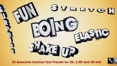 Preview 22 Awesome Cartoon Text Presets
