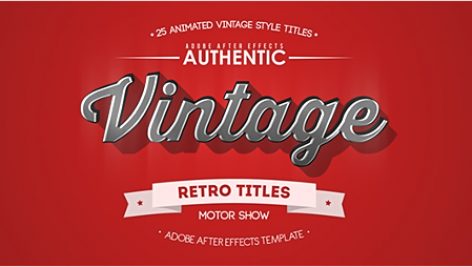 Preview 25 Animated Vintage Titles