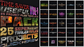 Preview 25 Superhero Trailer Titles Pack 19262522