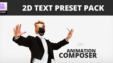 Preview 2D Text Preset Pack For Animation Composer Plug In