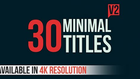 Preview 30 Minimal Titles V2