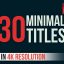 Preview 30 Minimal Titles V2