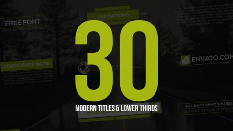 Preview 30 Modern Titles Lower Thirds 19809590