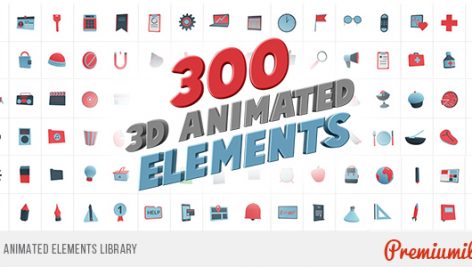 Preview 3D Animated Elements Library 18734079