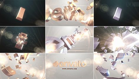 Preview 3D Gold And Silver Shatter Logo 7201971