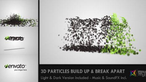 Preview 3D Particles Logo Build Up Break Apart Intro 300485