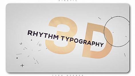 Preview 3D Rhythm Typography Intro 20487522