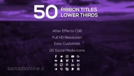 Preview 50 Ribbon Titles Lower Thirds 90382