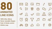 Preview 80 Animated Line Icons