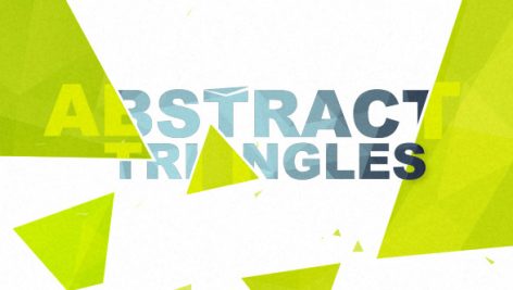 Preview Abstract Triangles Logo Reveal 10055844