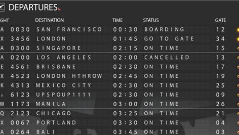 Preview Airport Departure Board.121766