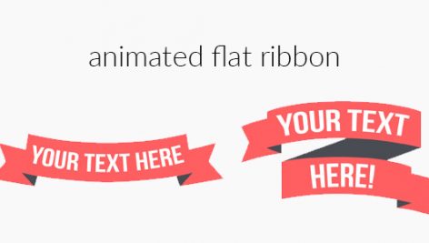 Preview Animated Flat Ribbon 12881502