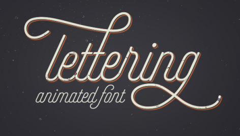 Preview Animated Lettering Font 16820702