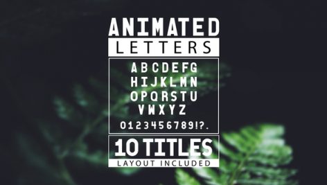Preview Animated Letters 10 Titles Layout 19413127